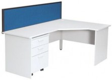 Ecotech Workmate 90 Degree Workstation 1800 X 600 X 1200 X 600 Truncated Corner.